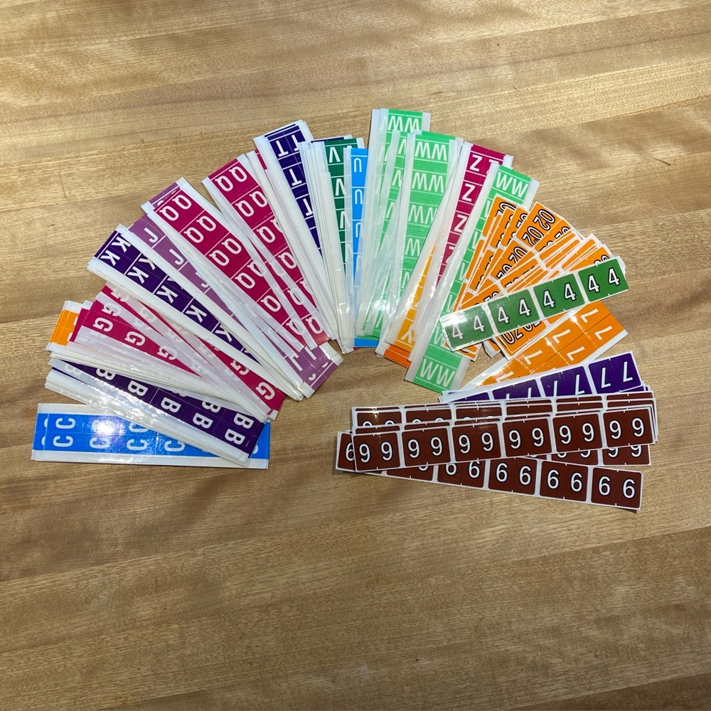💥  2 for 12 or 4 for 20 💥 Lot of over 100 medical filing sticker sheets